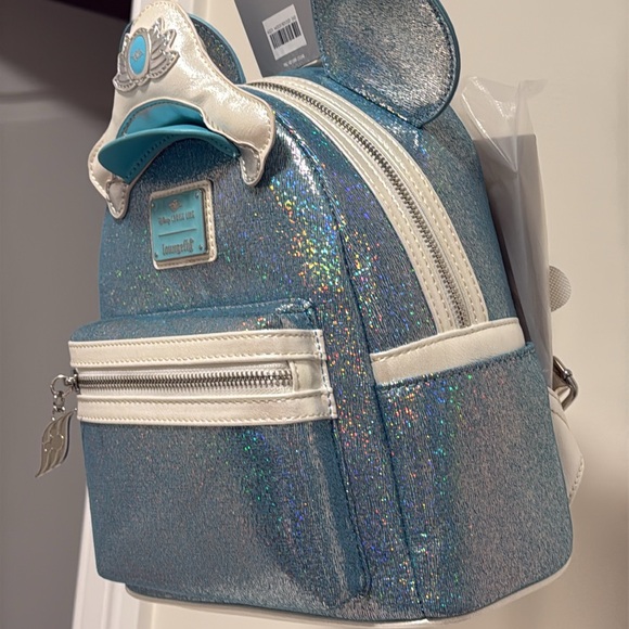 NEW Disney Cruise Line 25th Anniversary Shimmering Seas Loungefly Mini Backpack - Picture 8 of 10